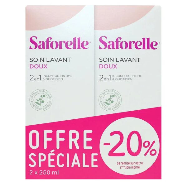 Soin lavant intime & corporel bardane 2x250ml