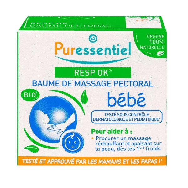 Resp'OK Baume de massage pectoral bébé