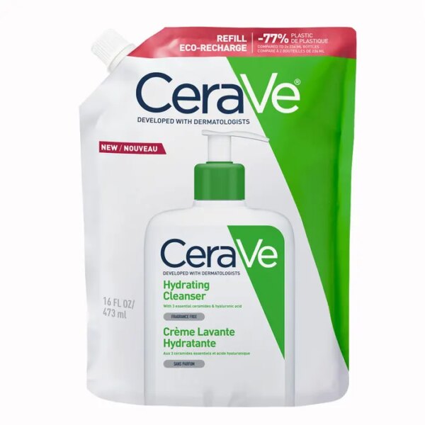 CeraVe Crème Lavante Hydratante Éco-Recharge 473 ml