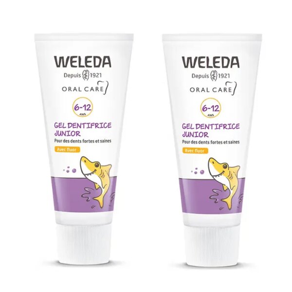 Weleda - Gel Dentifrice au Fluor 6-12 ans - 2x50ml