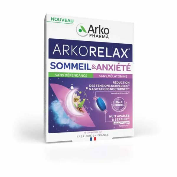 Arkorelax Sommeil & Anxiété - 15 comprimés
