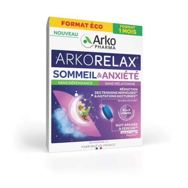 Arkorelax Sommeil & Anxiété - 30 comprimés