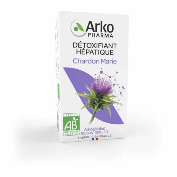 Arkopharma Arkogélules Chardon Marie BIO 150 gélules
