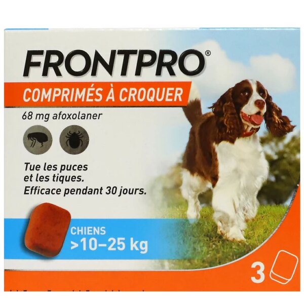 Frontpro Chien 10-25 kg : Comprimé Anti-Puces