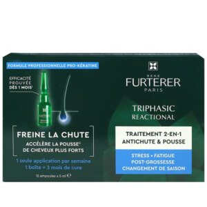 Triphasic Reactional Traitement 2en1 Antichute & Pousse 12 Ampoules