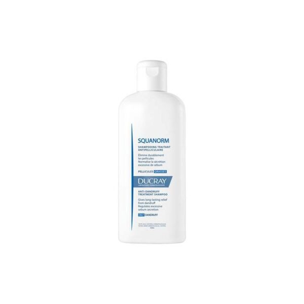 Ducray squanorm shampooing anti-pellicules grasses 200ml