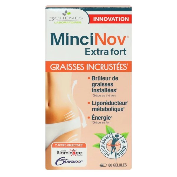 MinciNov Extra Fort Graisses Incrustées 80 Gélules