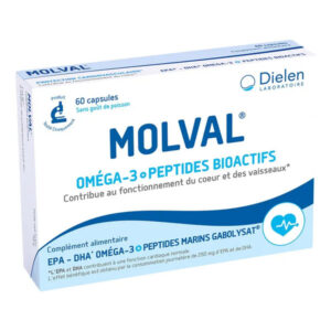 Dielen Molval 60 Capsules - Santé Cardio et Cholestérol