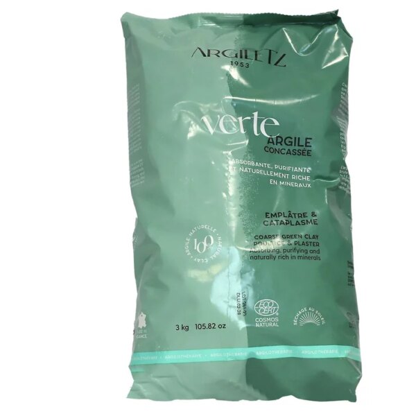 Argile Verte Concassée 3kg Argiletz | Cataplasme Naturel