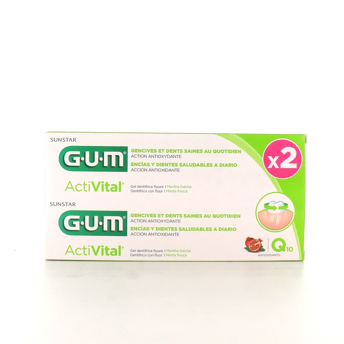 Activital Dentifrice Q10 Lot de 2 x 75 ml