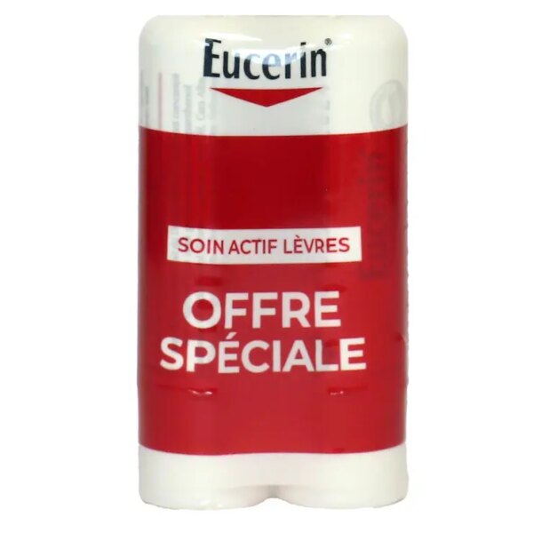 Eucerin Duo Soin Actif Lèvres Lip Active SPF20 4,8g