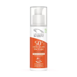Crème Solaire Bébé et Enfant SPF50+ Bio 100ml Alga Maris Haute protection