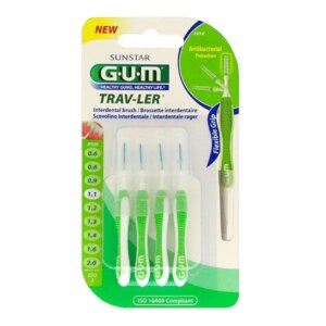 Trav-Ler 6 Brossettes Interdentaires Réutilisables - Taille : 1414 : 1,1 mm