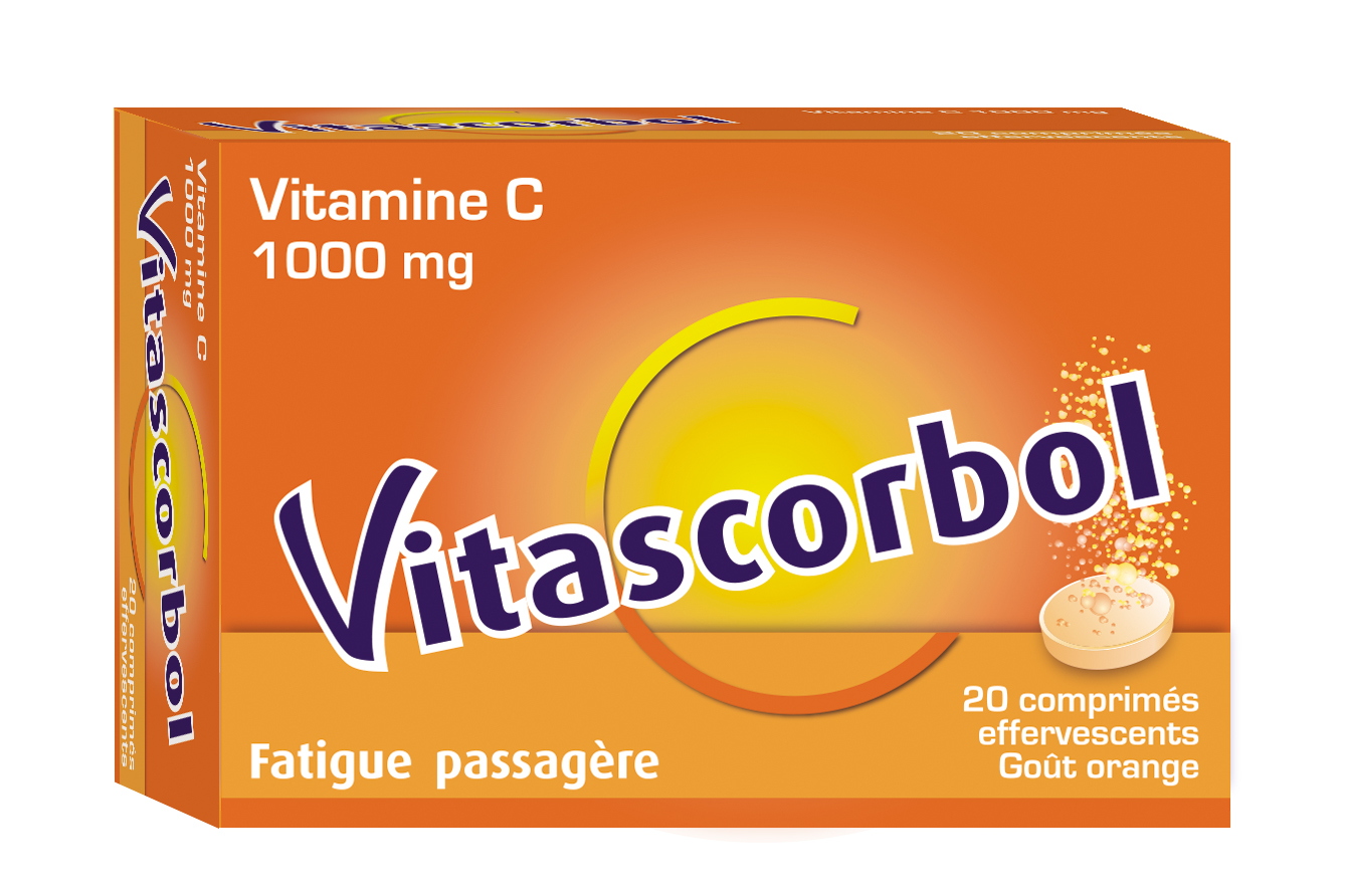 VITASCORBOL 1 g, 20 comprimés effervescents
