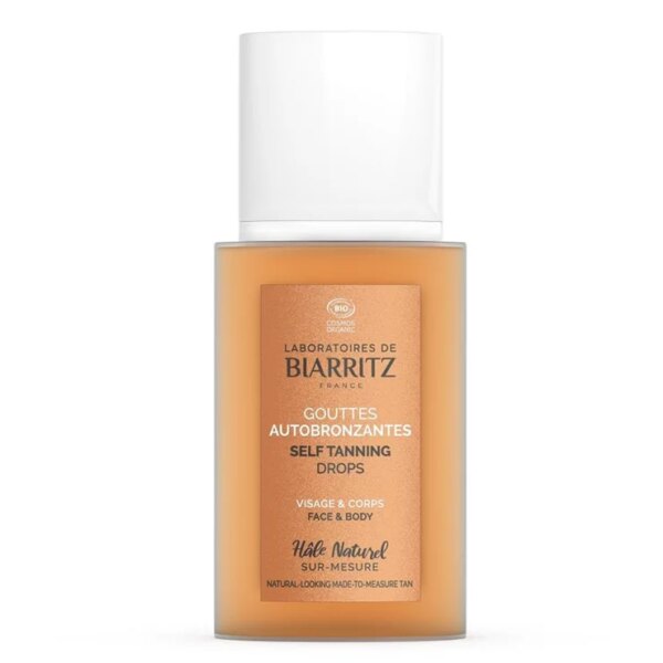 Gouttes Autobronzantes Bio 35 ml Soins Solaires Visage et corps
