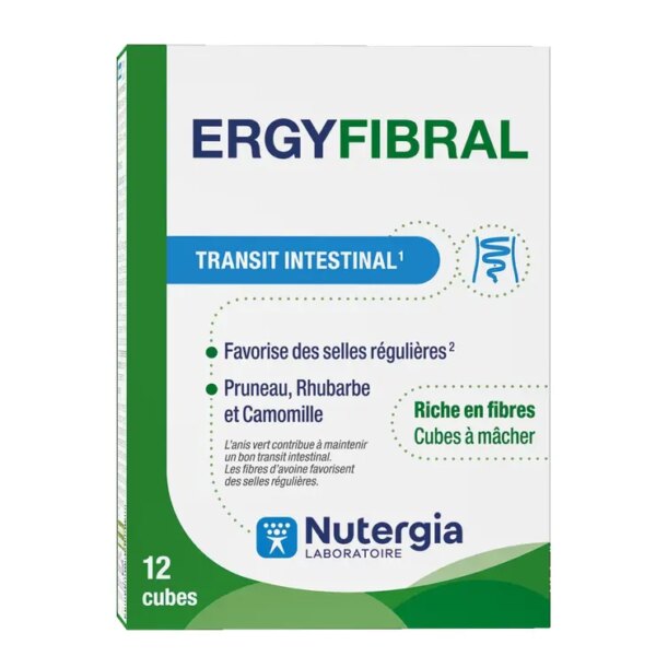 Ergyfibral 12 cubes à mâcher