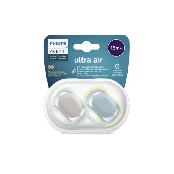 AVENT sucettes ultra air 18 mois (couleur mixte)