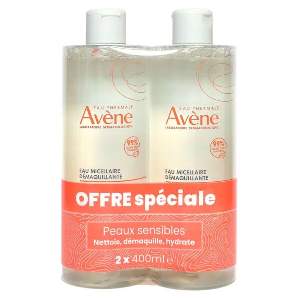 Eau Thermale Avène – Lotion micellaire nettoyante 2x400ml