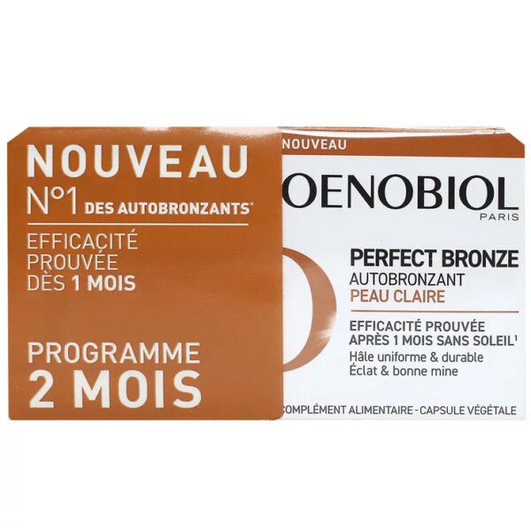 Perfect Bronze Autobronzant Peau Claire Lot de 2 x 30 Capsules