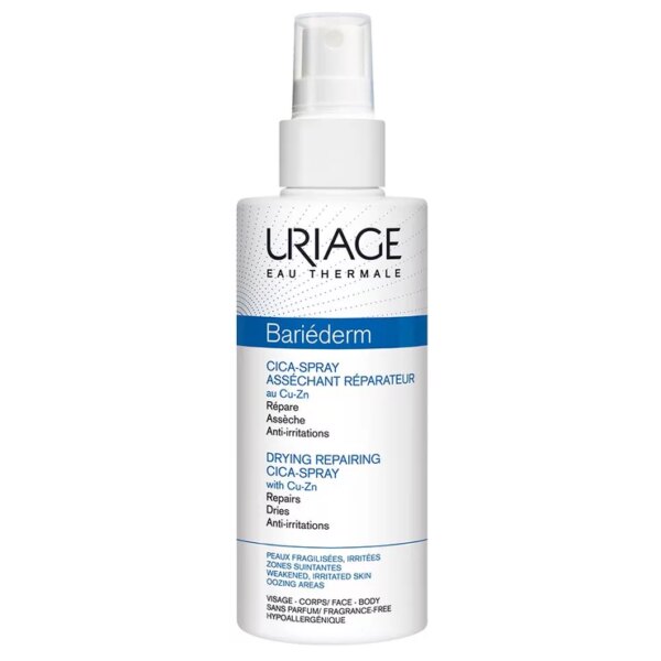 Cica-spray Assechant Reparateur 100ml Bariederm Cica Peaux Fragilisees Et Irritees Uriage