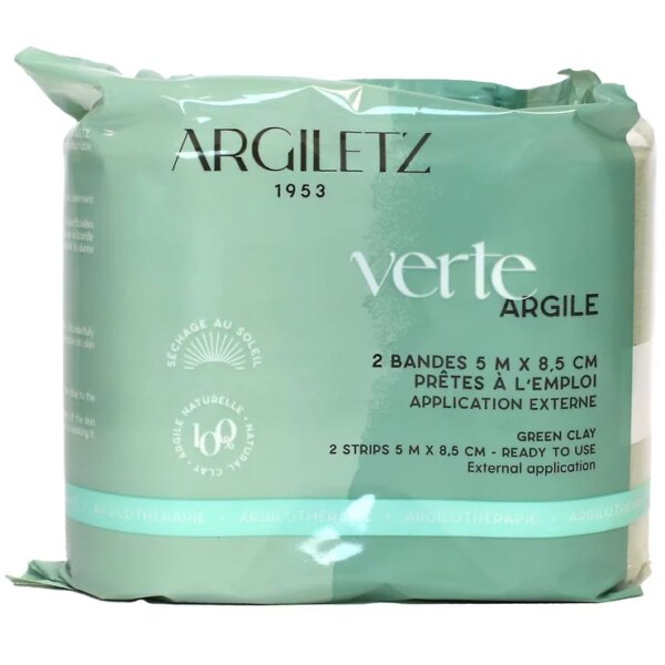 2 Bandes Argile Verte Argiletz - Soulagement Naturel Rapide