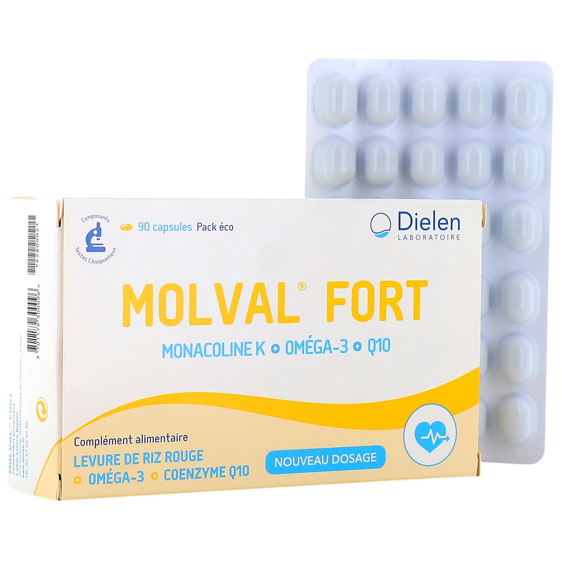 Dielen Molval Fort 30 Capsules - Equilibre Cholestérol