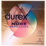 Durex Nude Sans Latex - Boîte de 2 Préservatifs