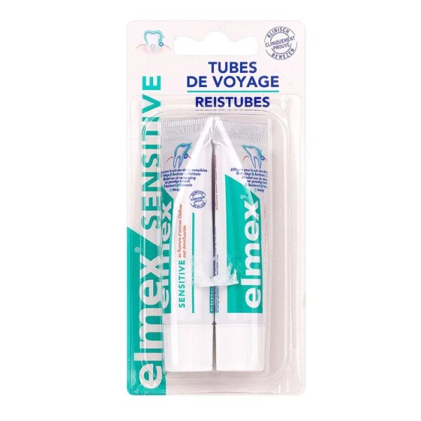 Sensitive Dentifrice Format Voyage Lot de 2 x 12 ml