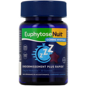 EuphytoseNuit® Gomme Myrtille Sommeil Mélatonine  30 Gommes