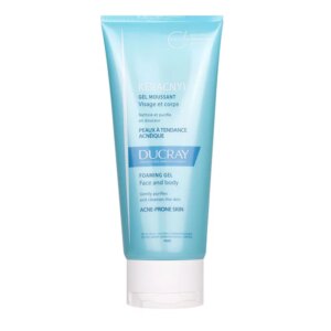 Ducray keracnyl gel moussant visage et corps 200ml