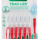 Trav-Ler 6 Brossettes Interdentaires Réutilisables - Taille : 1314 : 0,8 mm