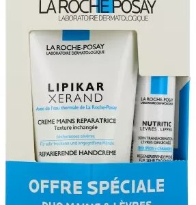 Lipikar Xerand Crème Mains 50 ml + Nutritic Lèvres 4,7 ml Offre Spéciale