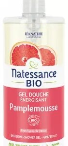 Natessance Gel Douche Énergisant Pamplemousse Bio 1 L