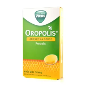 OROPOLIS MIEL CITRON 20 Pastilles Adoucissantes sans Sucres - Propolis - Image 1