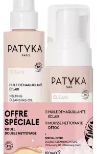 Clean Huile Démaquillante Éclair Bio 150 ml + Mousse Nettoyante Détox Bio 150 ml Offre Spéciale