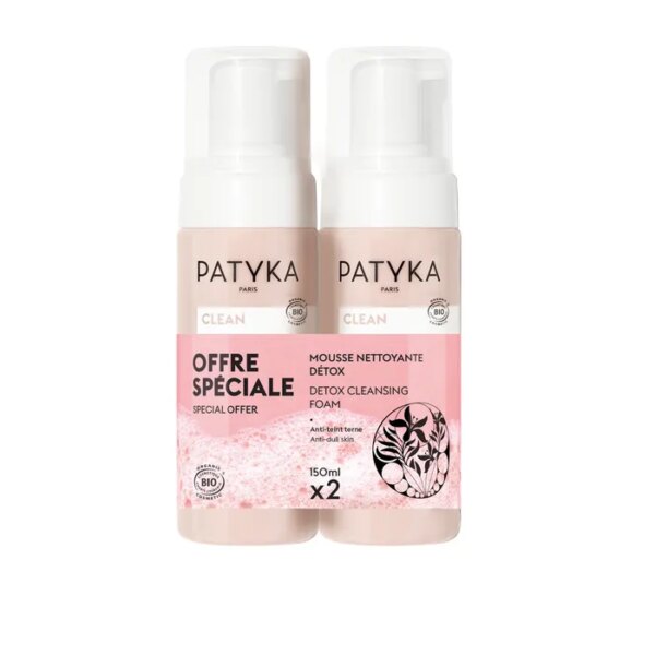 Clean Mousse Nettoyante Détox Bio 2x150ml
