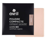 Poudre compacte dorée certifiée bio