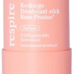 Respire Déodorant Stick Rose Pivoine Recharge Bio 50 g
