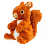Bouillotte peluche cozy écureuil