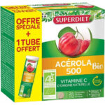 Acérola 500 bio vitamine C 24 + 12 comprimés offerts