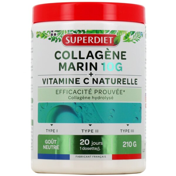 Collagène Marin 10 g + Vitamine C 210 g