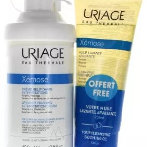 Xémose Crème Relipidante Anti-Irritations 400 ml + Huile Lavante Apaisante 200 ml Offerte