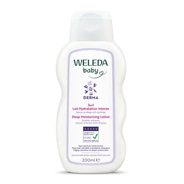 Weleda - Bébé Derma Lait Hydratation Intense 3en1 - 200 ml