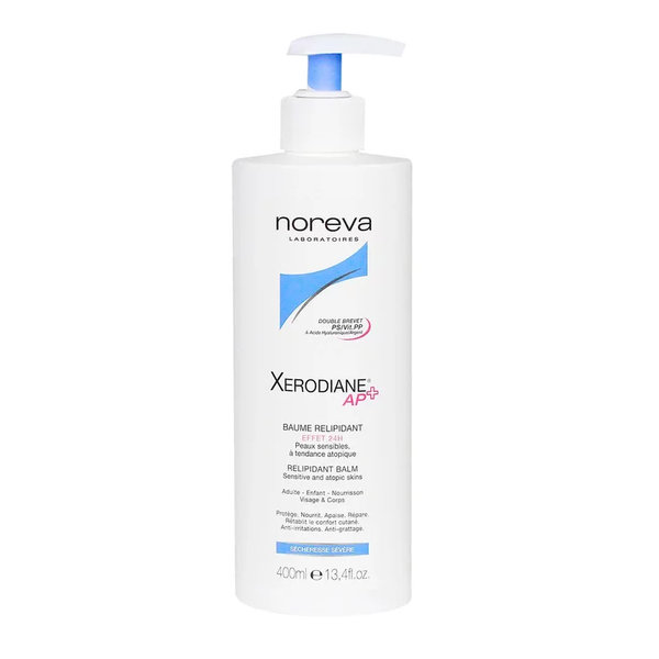 Xerodiane AP+ Baume Relipidant 400ml – Soin Peaux Sèches | Noreva