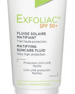 Exfoliac Fluide Solaire Matifiant SPF50+ 40 ml | Prix & Avis