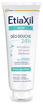 Etiaxil Soin Déo-Douche 24h 200ml | Gel Lavant Déodorant Peaux Sensibles | Parapharmacie Online
