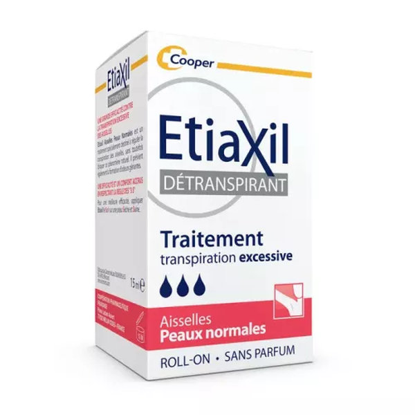 Etiaxil Détranspirant Aisselles Peaux Normales - Roll-on 15ml