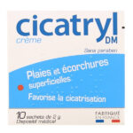 CICATRYL DM crème 10x2g, plaies et écorchures superficielles, accélère la cicatrisation, sans paraben. Dès 2 ans. Dispositif médical.