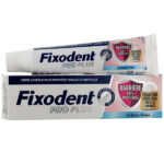 Fixodent Pro Plus Barrière Anti-Particules Crème Adhésive pour prothèses Totales & Partielles 57ml