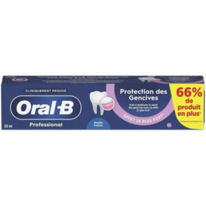 Dentifrice Oral-B Professional Protection Gencives Menthe Fraîche, Menthe Poivrée Et Arôme Menthe Extra Fraîche 125 ml